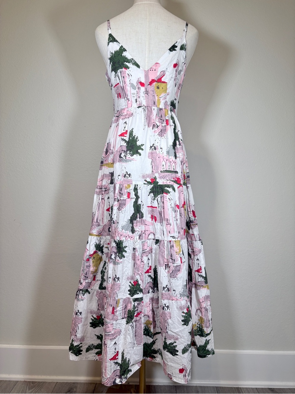 Anthropologie Lazybones Cityscape Cotton Dress Size Small - Picture 3 of 10